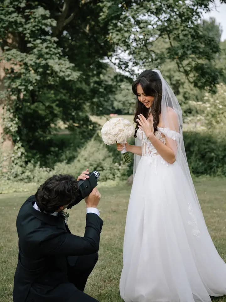 Fotograf bei der Arbeit